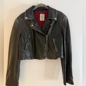 Free People Faux Leather Jacket
